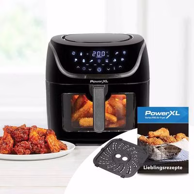 PowerXL Vortex PRO AirFryer 7in1 Heißluftfritteuse mit Sichtfenster