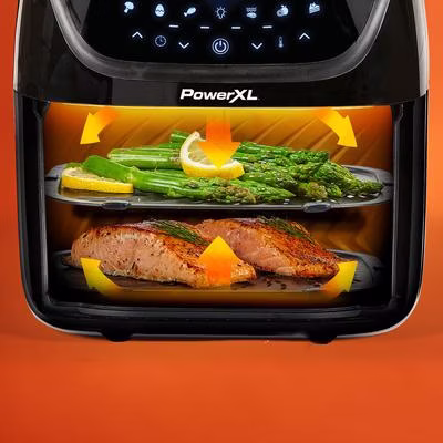PowerXL Vortex PRO AirFryer 7in1 Heißluftfritteuse mit Sichtfenster